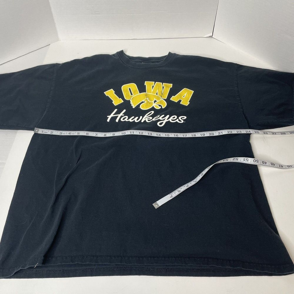 Iowa Hawkeyes T-Shirt, 2XL, Black, Short Sleeve, Gildan Ultra Cotton - Picture 7 of 8